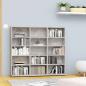 Preview: ARDEBO.de - CD-Regal Betongrau 100x23x89,5 cm Holzwerkstoff