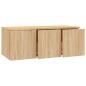 Preview: TV-Schrank Sonoma-Eiche 80x34x30 cm Holzwerkstoff