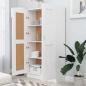 Preview: Bücherschrank Weiß 82,5x30,5x150 cm Holzwerkstoff