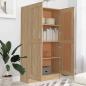Preview: B?cherregal Sonoma-Eiche 82,5x30,5x150 cm Holzwerkstoff