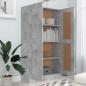 Preview: Bücherregal Betongrau 82,5x30,5x150 cm Holzwerkstoff