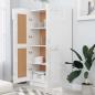 Preview: Bücherschrank Hochglanz-Weiß 82,5x30,5x150 cm Holzwerkstoff