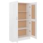Preview: Bücherschrank Hochglanz-Weiß 82,5x30,5x150 cm Holzwerkstoff