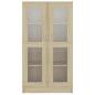 Preview: Vitrinenschrank Sonoma-Eiche 82,5x30,5x150 cm Holzwerkstoff