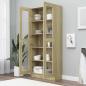 Preview: Vitrinenschrank Sonoma-Eiche 82,5x30,5x185 cm Holzwerkstoff