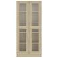 Preview: Vitrinenschrank Sonoma-Eiche 82,5x30,5x185 cm Holzwerkstoff
