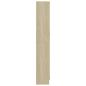 Preview: Vitrinenschrank Sonoma-Eiche 82,5x30,5x185 cm Holzwerkstoff