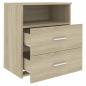 Preview: Nachttisch Sonoma-Eiche 50x32x60 cm