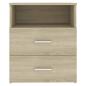 Preview: Nachttisch Sonoma-Eiche 50x32x60 cm