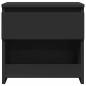Preview: Nachttisch Schwarz 40x30x39 cm Holzwerkstoff