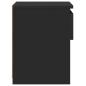Preview: Nachttisch Schwarz 40x30x39 cm Holzwerkstoff