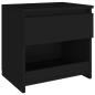 Preview: Nachttische 2 Stk. Schwarz 40x30x39 cm Holzwerkstoff