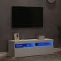 Preview: ARDEBO.de - TV-Schränke mit LED-Leuchten 2 Stk. Weiß 60x35x40cm