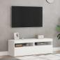 Preview: TV-Schränke mit LED-Leuchten 2 Stk. Weiß 60x35x40cm
