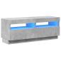 Preview: TV-Schrank mit LED-Beleuchtung Betongrau 100x35x40 cm