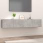 Preview: ARDEBO.de - TV-Schränke 2 Stk. Betongrau 80x30x30 cm Holzwerkstoff