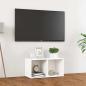 Preview: ARDEBO.de - TV-Schrank Weiß 72x35x36,5 cm Holzwerkstoff