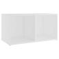 Preview: TV-Schrank Weiß 72x35x36,5 cm Holzwerkstoff