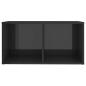 Preview: TV-Schrank Hochglanz-Grau 72x35x36,5 cm Holzwerkstoff