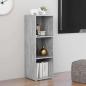 Preview: TV-Schrank Betongrau 107x35x37 cm Holzwerkstoff