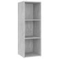 Preview: TV-Schrank Betongrau 107x35x37 cm Holzwerkstoff
