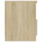 Preview: Nachttisch Sonoma-Eiche 40x40x50 cm Holzwerkstoff