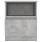 Preview: Nachttische 2 Stk. Betongrau 40x40x50 cm Holzwerkstoff