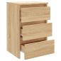 Preview: Nachttisch Sonoma-Eiche 40x35x62,5 cm Holzwerkstoff