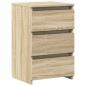 Preview: Nachttische 2 Stk. Sonoma-Eiche 40x35x62,5 cm Holzwerkstoff