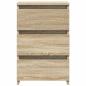 Preview: Nachttische 2 Stk. Sonoma-Eiche 40x35x62,5 cm Holzwerkstoff