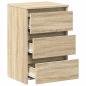 Preview: Nachttische 2 Stk. Sonoma-Eiche 40x35x62,5 cm Holzwerkstoff
