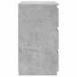 Preview: Nachttisch Betongrau 40x35x62,5 cm Holzwerkstoff