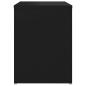 Preview: Nachttisch Schwarz 40x30x40 cm Holzwerkstoff