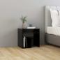 Preview: Nachttische 2 Stk. Schwarz 40x30x40 cm Holzwerkstoff