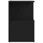 Preview: Nachttische 2 Stk. Schwarz 35x35x55 cm Holzwerkstoff