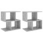 Preview: Nachttische 2 Stk. Betongrau 50x30x51,5 cm Holzwerkstoff