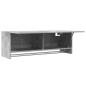 Preview: Kleiderschrank Betongrau 100x32,5x35 cm Holzwerkstoff