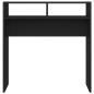 Preview: Konsolentisch Schwarz 78x30x80 cm Holzwerkstoff