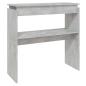 Preview: Konsolentisch Betongrau 80x30x80 cm Holzwerkstoff