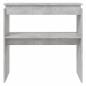 Preview: Konsolentisch Betongrau 80x30x80 cm Holzwerkstoff