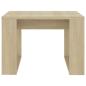 Preview: Beistelltisch Sonoma-Eiche 50x50x35 cm Holzwerkstoff