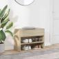 Preview: Schuhbank Sonoma-Eiche 60x30x45 cm Holzwerkstoff