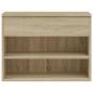 Preview: Schuhbank Sonoma-Eiche 60x30x45 cm Holzwerkstoff