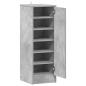Preview: Schuhschrank Betongrau 32x35x92 cm Holzwerkstoff