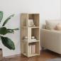 Preview: Eckregal Sonoma-Eiche 33x33x100 cm Holzwerkstoff