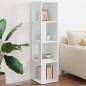 Preview: ARDEBO.de - Eckregale 33 x 33 x 132 cm Engineered Wood Weiß