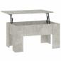 Preview: Couchtisch Betongrau 79x49x41 cm Holzwerkstoff