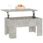 Preview: Couchtisch Betongrau 79x49x41 cm Holzwerkstoff