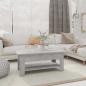 Preview: ARDEBO.de - Couchtisch Betongrau 102x55x42 cm Holzwerkstoff