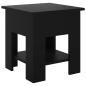 Preview: Couchtisch Schwarz 40x40x42 cm Holzwerkstoff